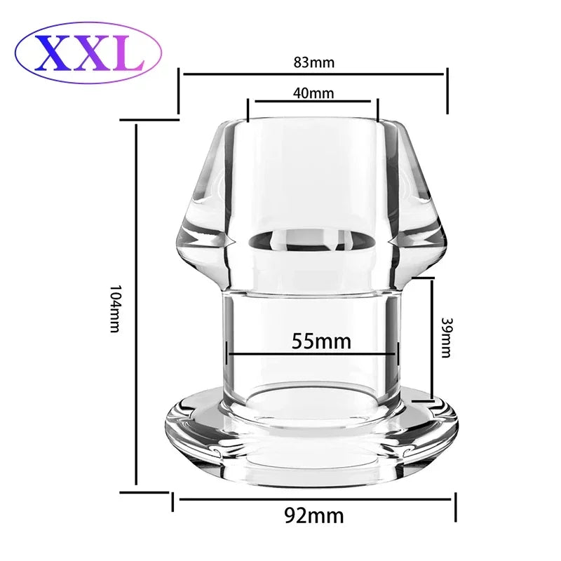 Hollow Plug 5 Sizes Huge Speculum Toy Set for Pleasure