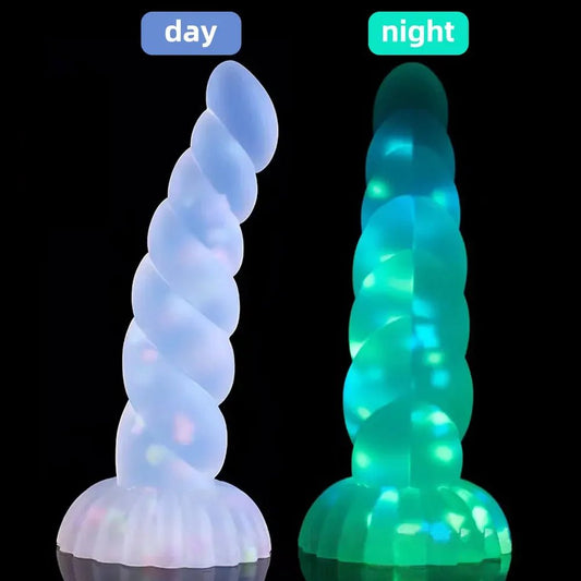 Dark Glowing Toy for Women with Suction Cup for Pleasure