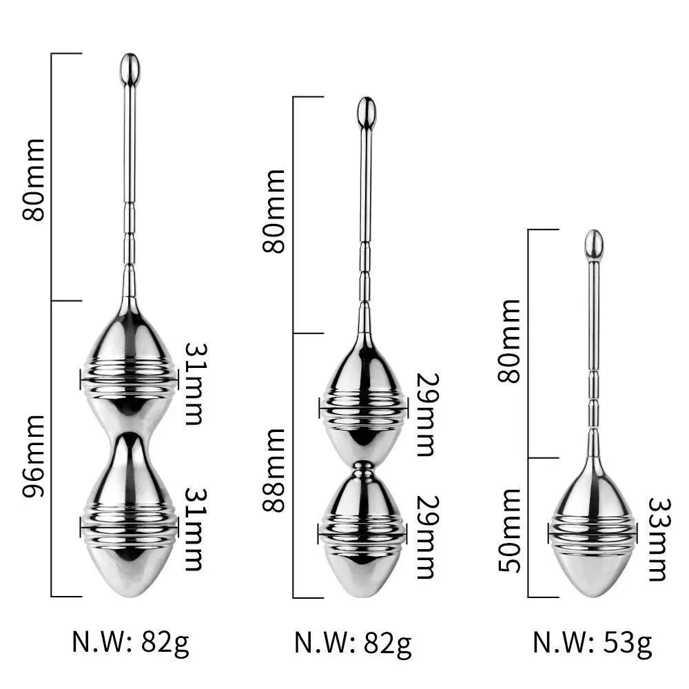 3pcs Stainless Steel Balls Vibrators For Tightening Pelvic Floor