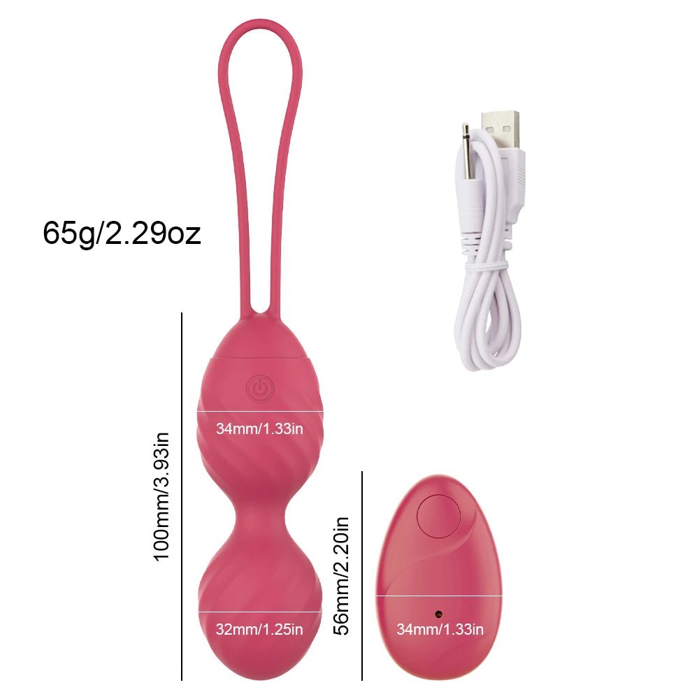 10 Speed Kegel Ball Remote Control Vibrating Egg Device