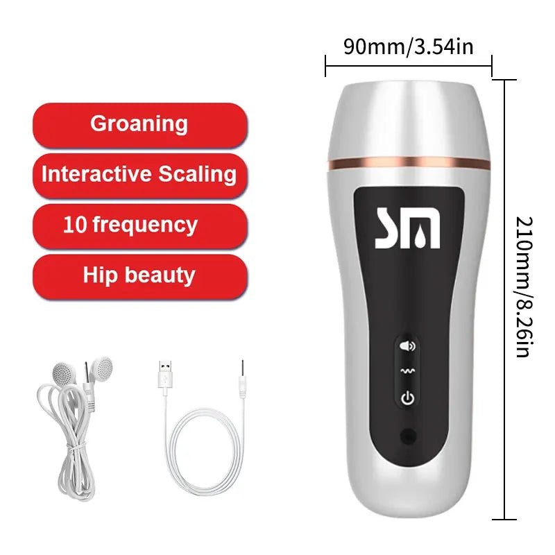 Automatic Male Cup With Powerful Vibration for Pleasure Device
