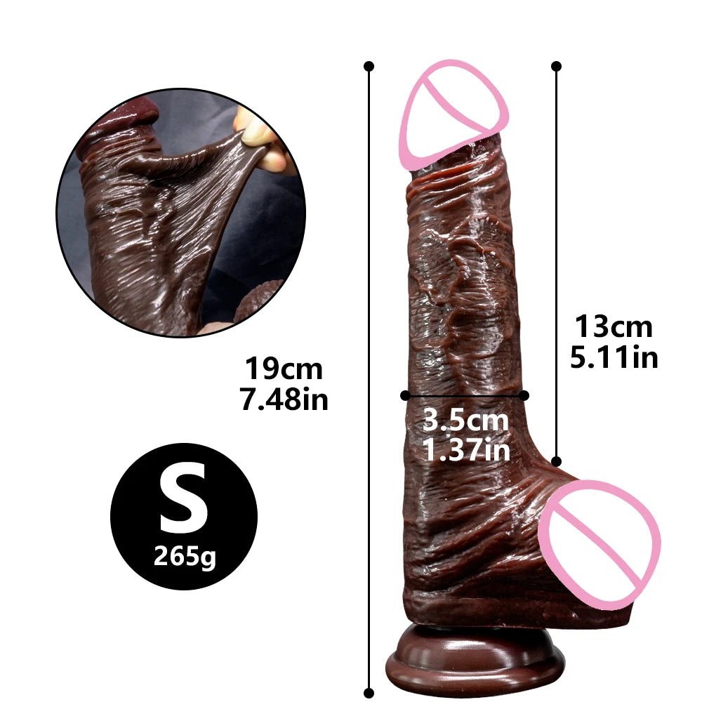 Realistic Dildos for Women Big Skin Sliding Joy Delight