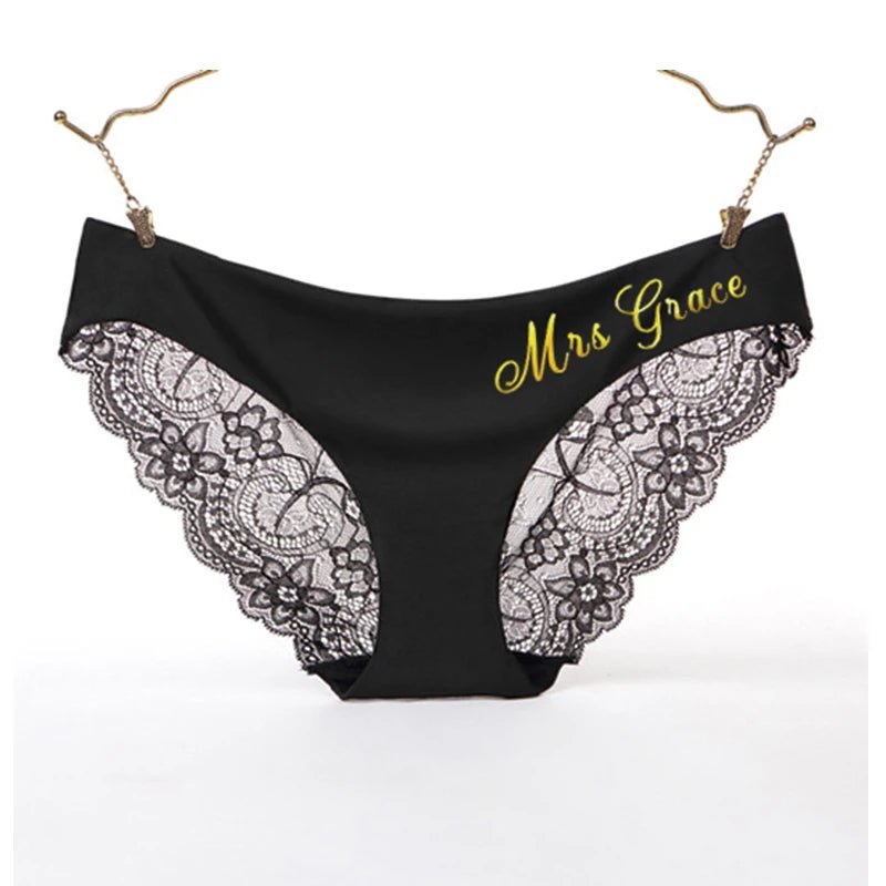 Custom Printing Lace Thong Personality Seamless Panties
