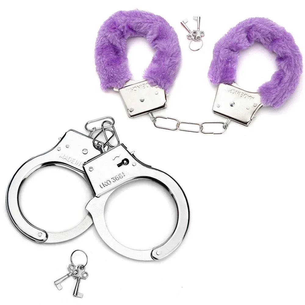 Erotic Accessories Sex Toys 2pc BDSM Bondage Handcuffs Set