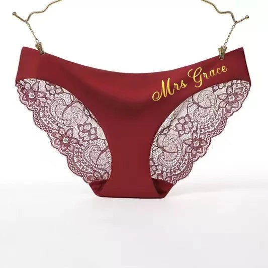 Custom Printing Lace Thong Personality Seamless Panties