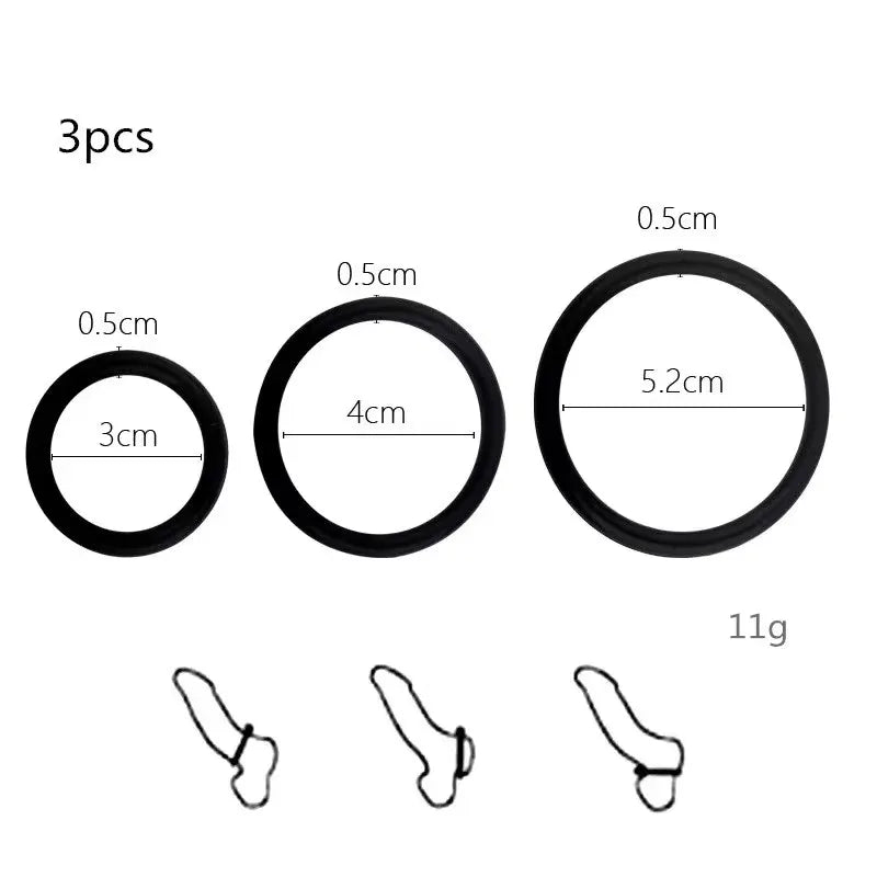 3/4PCS Ring Trainer for Delayed Performance Enhancement Men