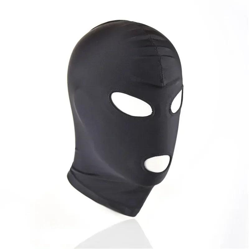 Fetish Mask Hood Sexy Toys Open Mouth Eye Bondage Mask