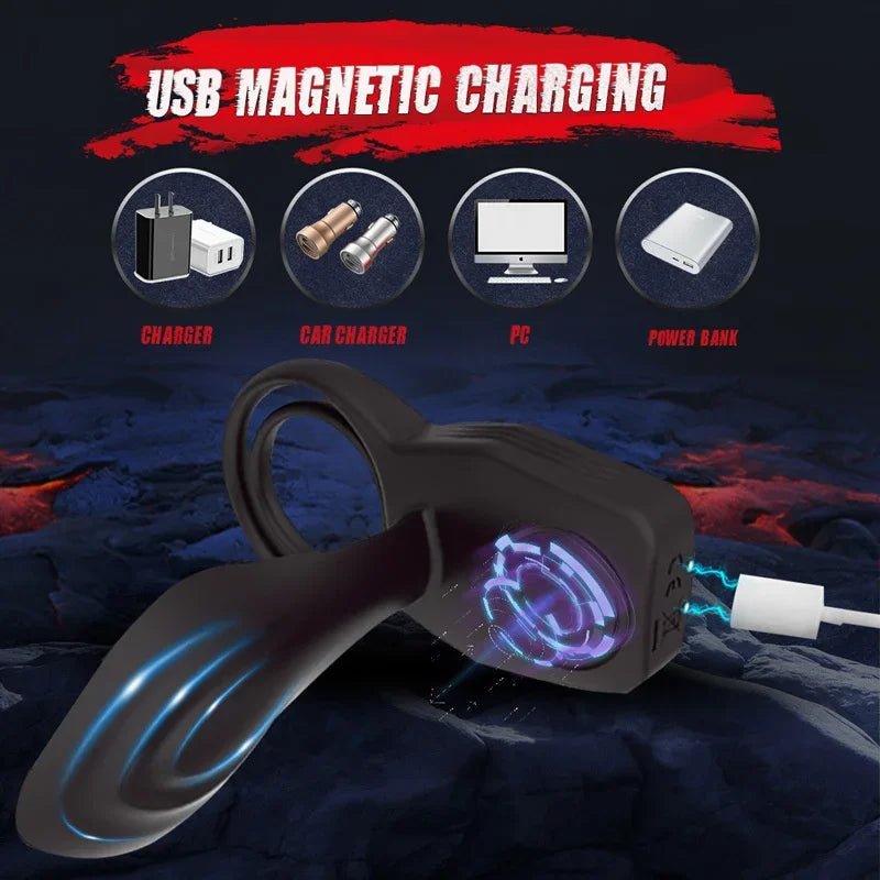Metal Slug Signet Ring Pleasure Device For Men - Enhance Enjoyment