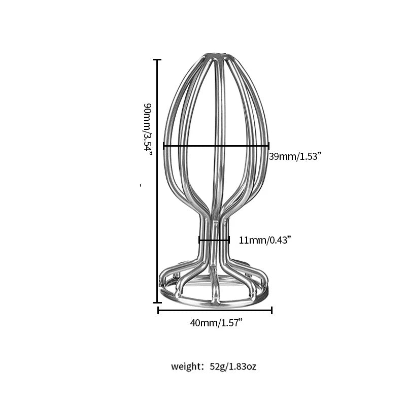Hollow Plug Speculum Expander BDSM G-spot Pleasure Enhancer