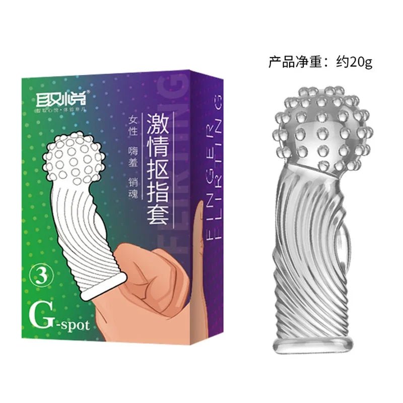 Finger Sleeve Vibrator Silicone Stimulator For Women Bliss