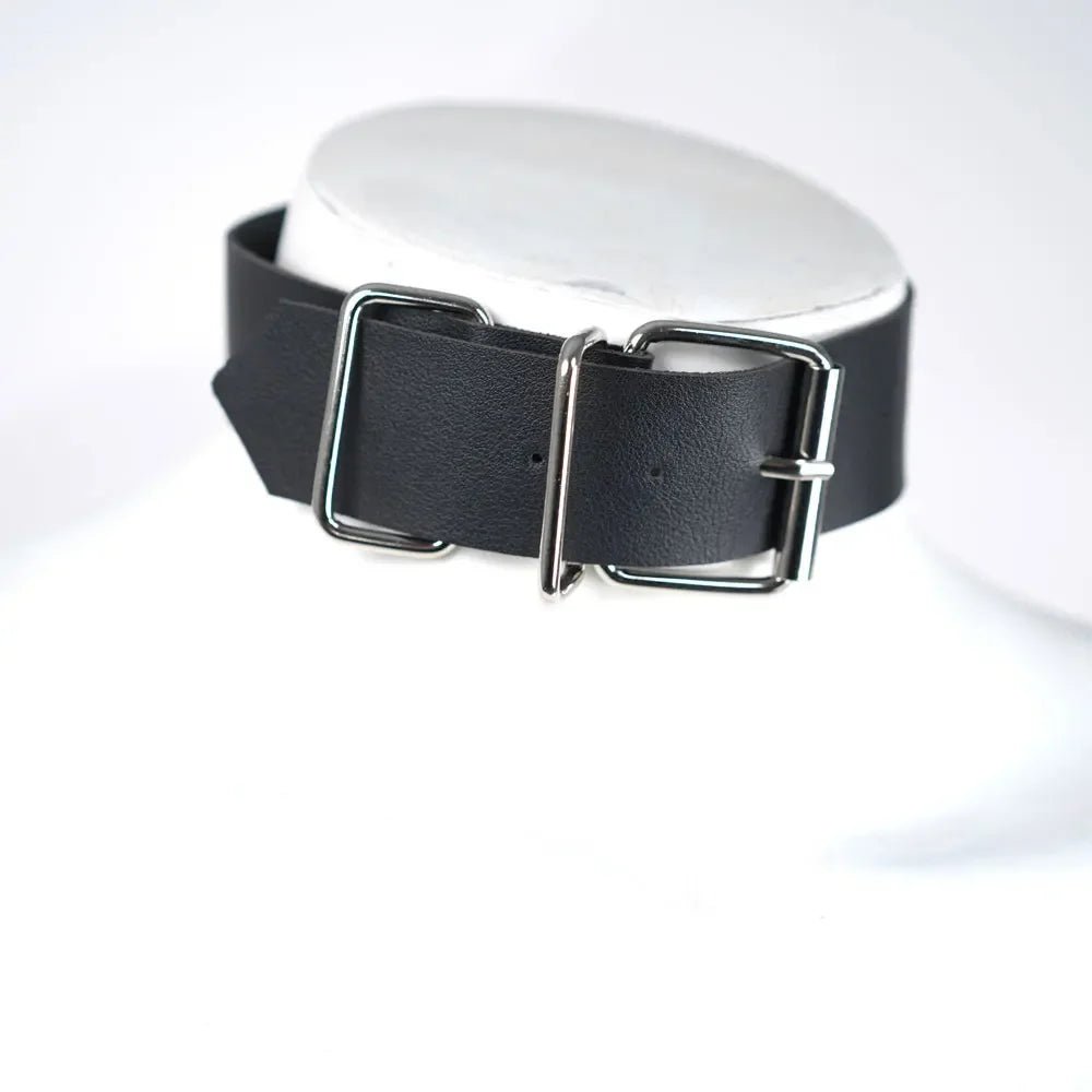 Harajuku Gothic Punk Bdsm Choker Collar Leather Harness