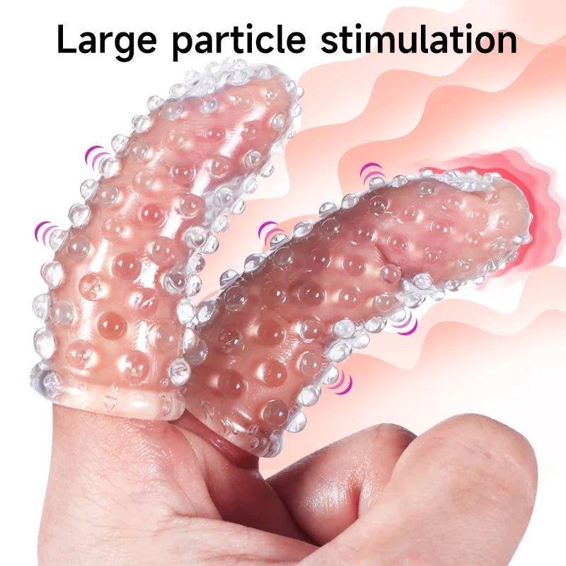 Finger Sleeve Vibrator Silicone Stimulator For Women Bliss
