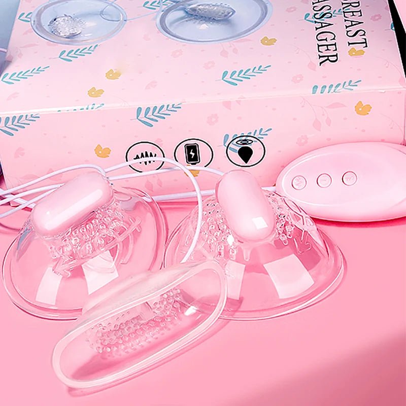 Breast Massager Nipple Sucking Vacuum Vibrator for Women
