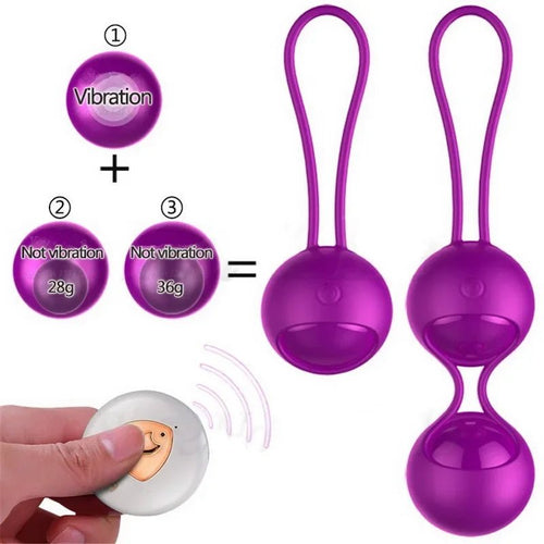 Kegel Ball Wireless Remote Control Vibrating Toy for Women