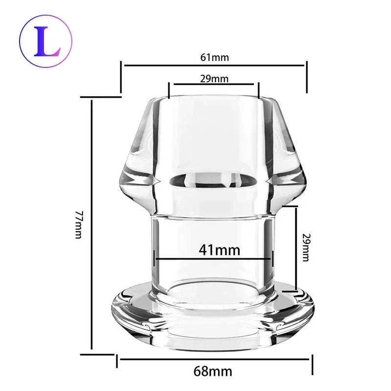 Hollow Plug 5 Sizes Huge Speculum Toy Set for Pleasure