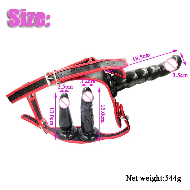 Wearable Lesbian Pants Double Strap on Joy for Couples