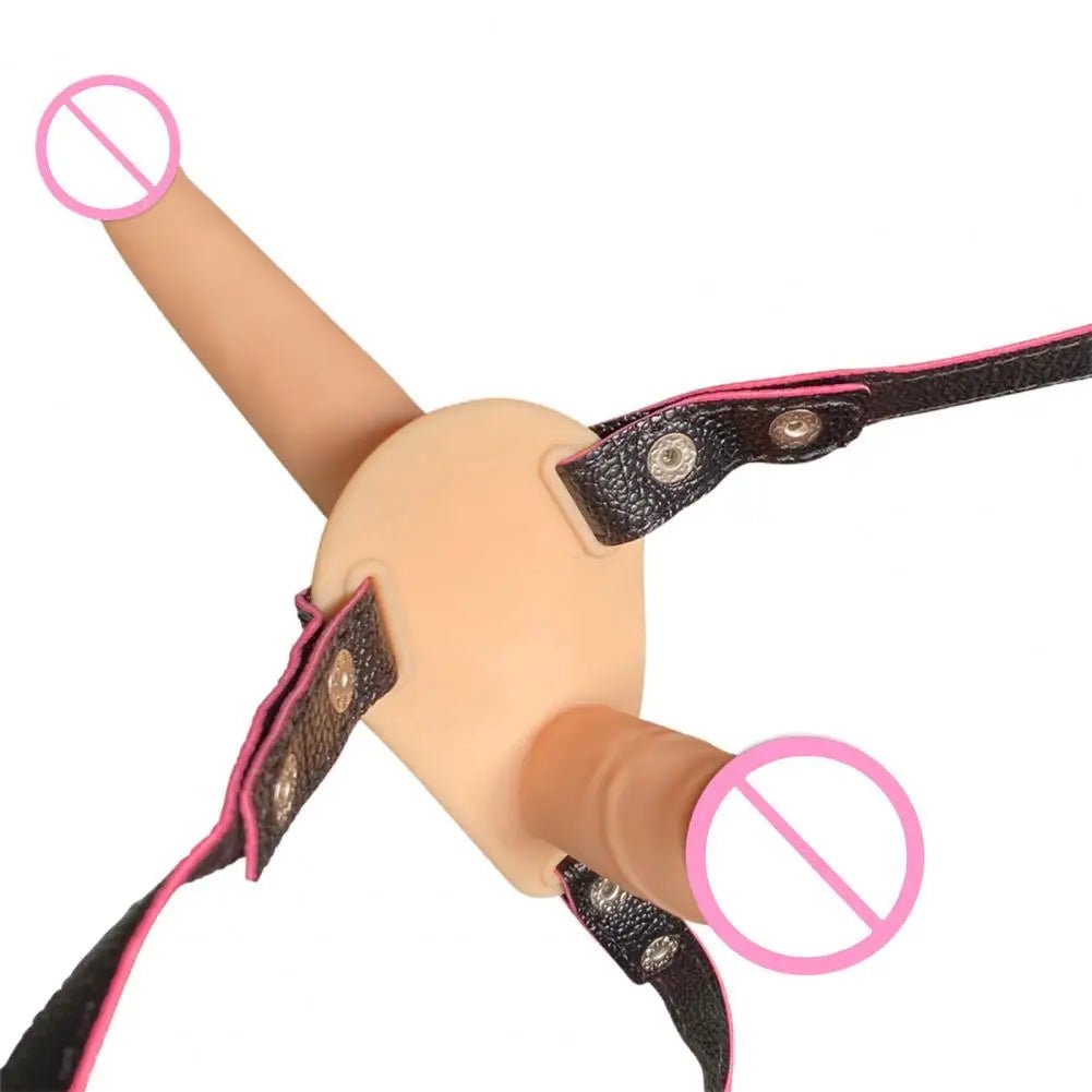 Women Wearing Dildo G-spot Stimulator Silicone Belt Pants