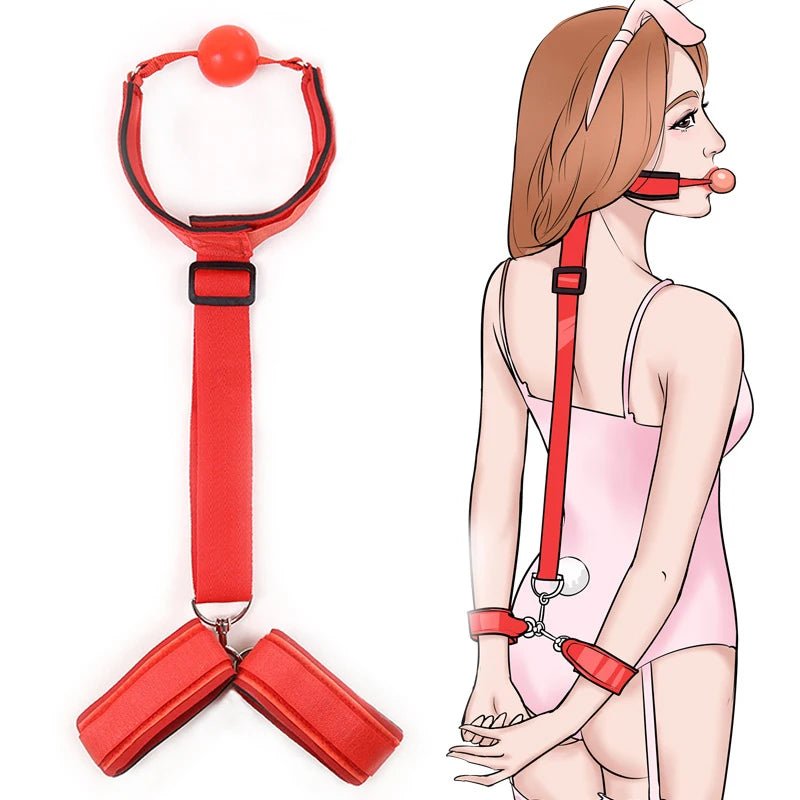 BDSM Restraints Women Bandage Slave Collars Bondage Kit