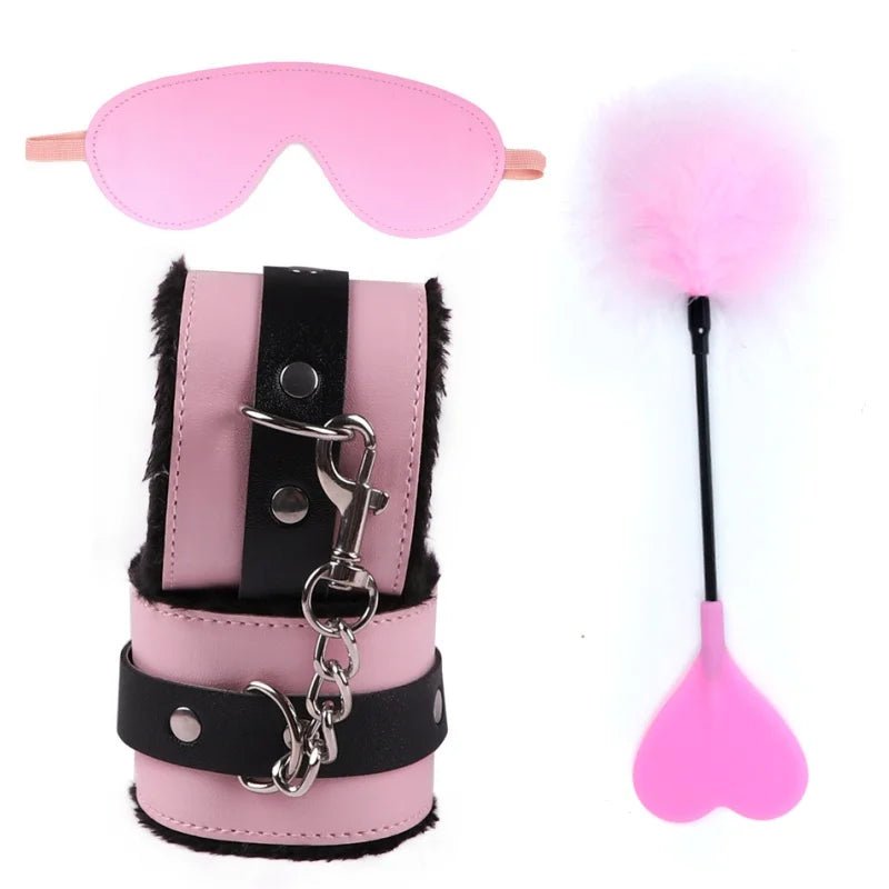 Bondage Equipment Erotic Handcuffs With Blindfold BDSM Kit
