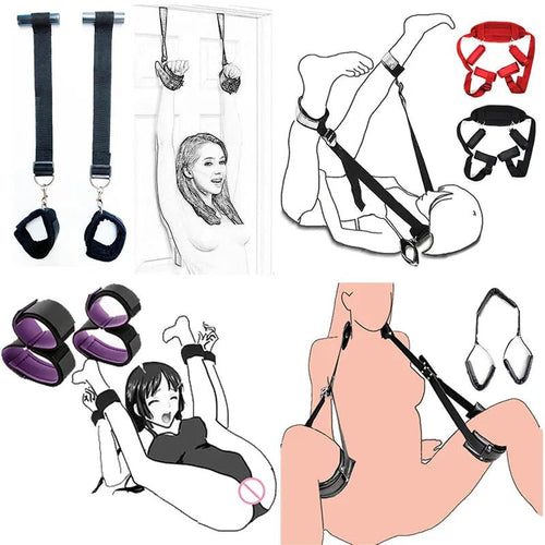 BDSM Restraints Women Bandage Slave Collars Bondage Kit