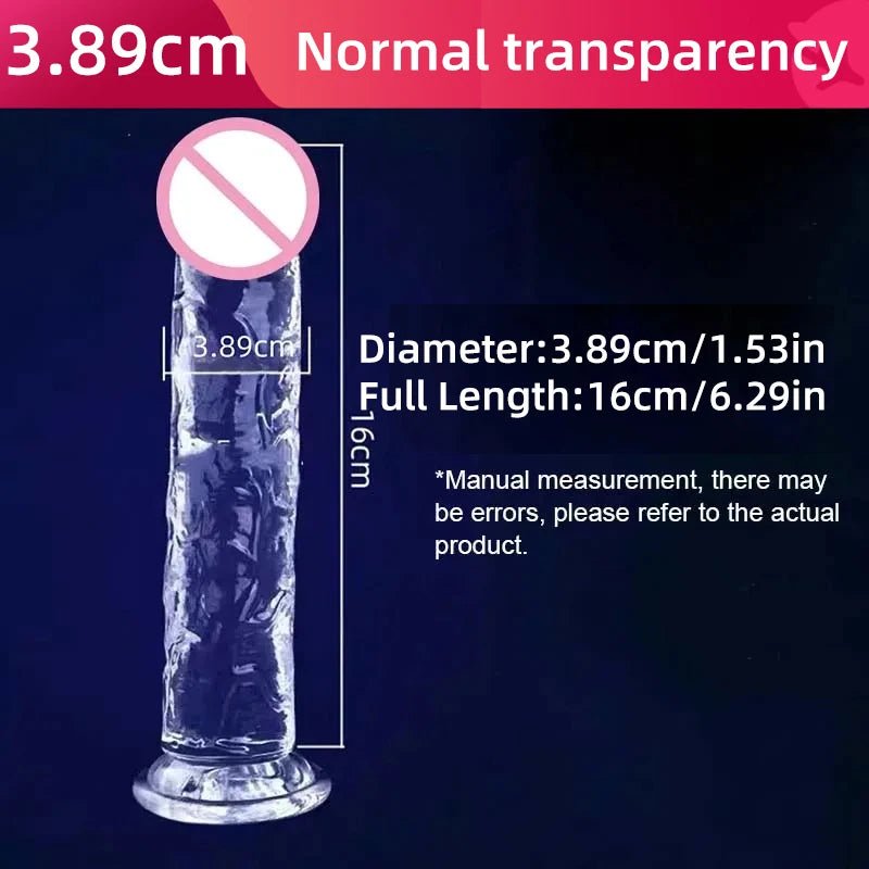 Transparent Realistic Toy Soft Crystal Jelly G Spot Delight