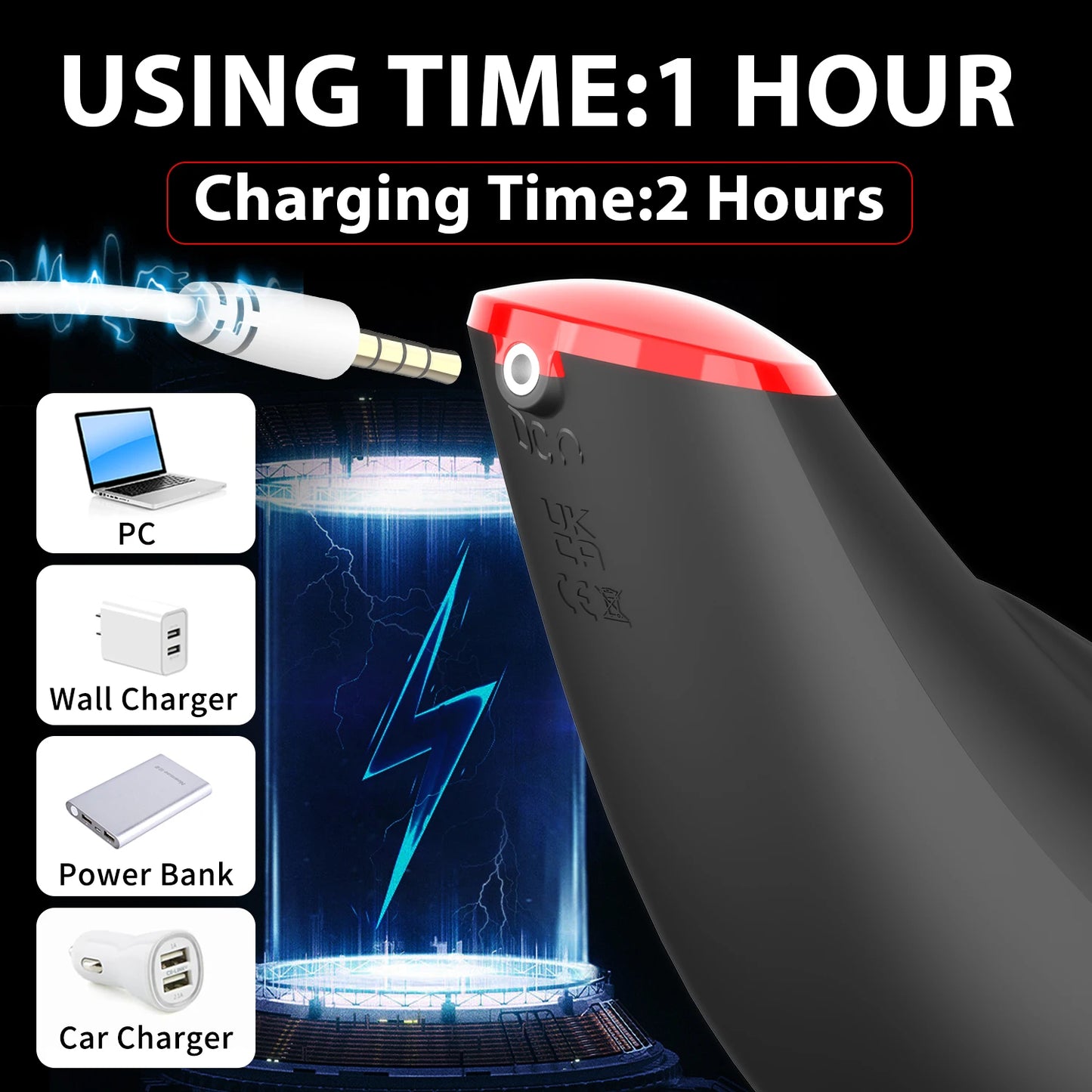 Automatic Vibrating Heating Male Pleasure Device Toy Experience
