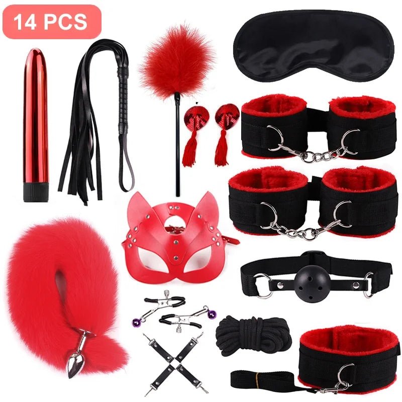 Bondage SM BDSM 14pcs Set Adults Toys For Enhanced Pleasure