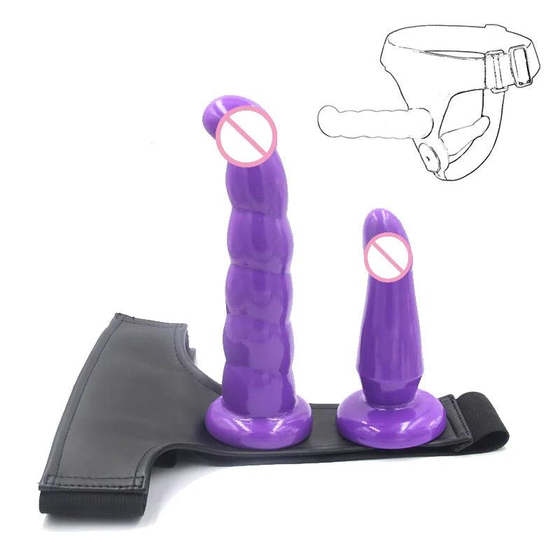 Wearable Lesbian Pants Double Strap on Joy for Couples