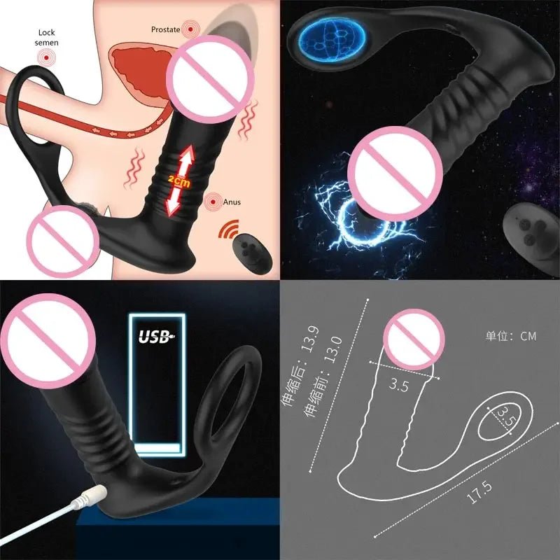 Piston Large Rings Plugs Rechargeable Male Vibrator Menu