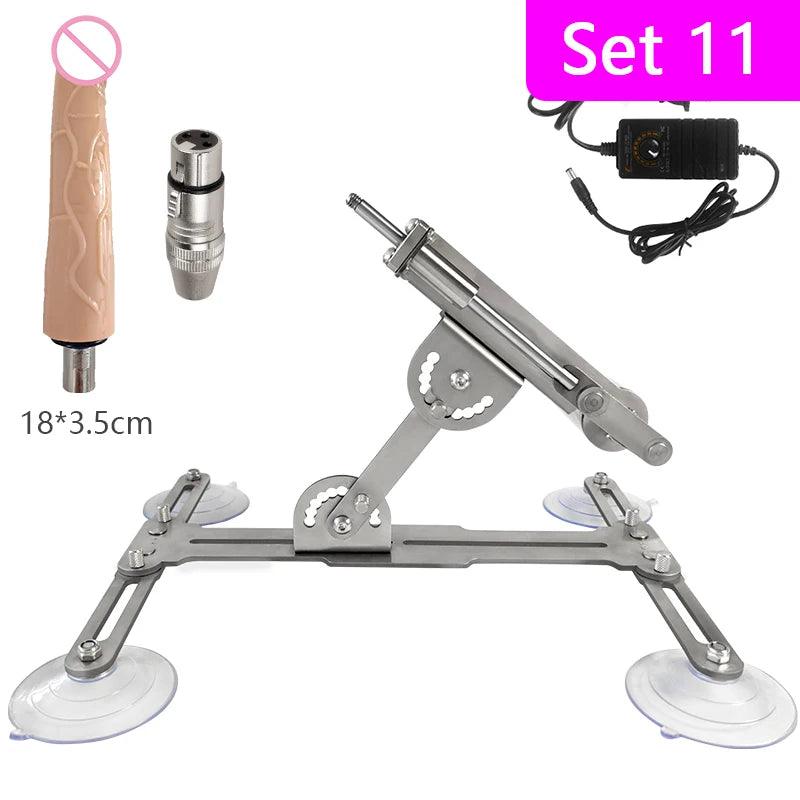 Mini teleskopisk sexmaskine med dildo 39 mm slaglængde