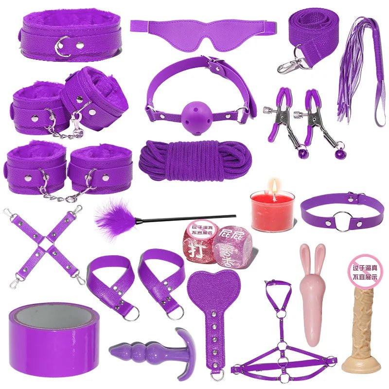 20Pcs BDSM Set Sex Toys for Couples Bondage Kit Fun
