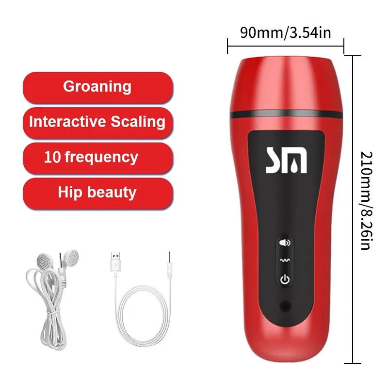 Automatic Male Cup With Powerful Vibration for Pleasure Device
