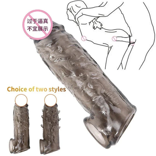 Realistic Sleeve Extender For Delay Ejaculation Toys