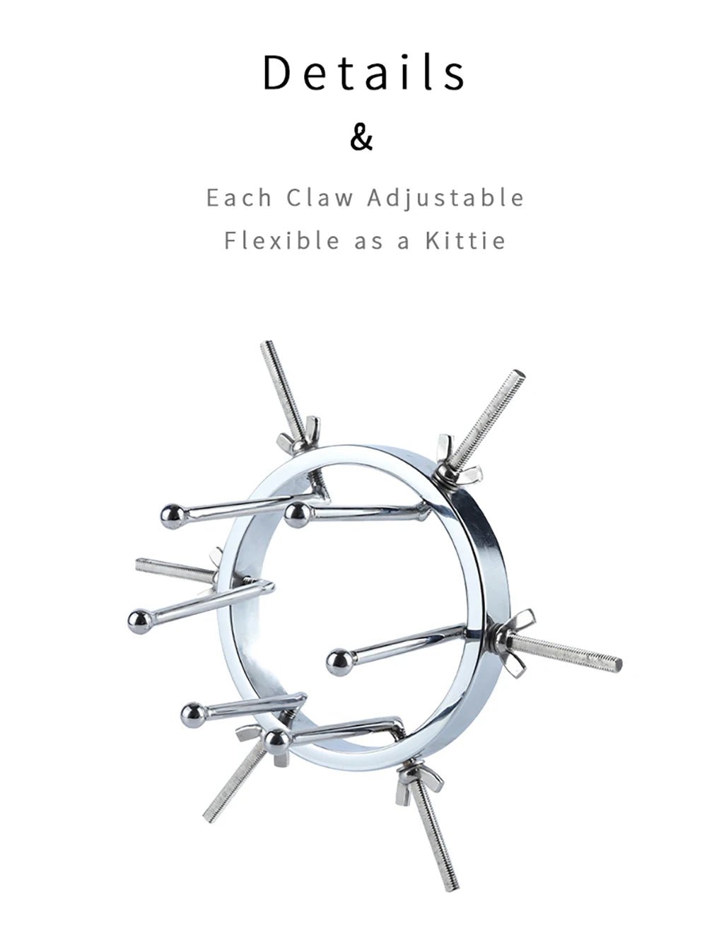 Adjustable Huge Stainless Steel Dilator For Sensational Pleasure