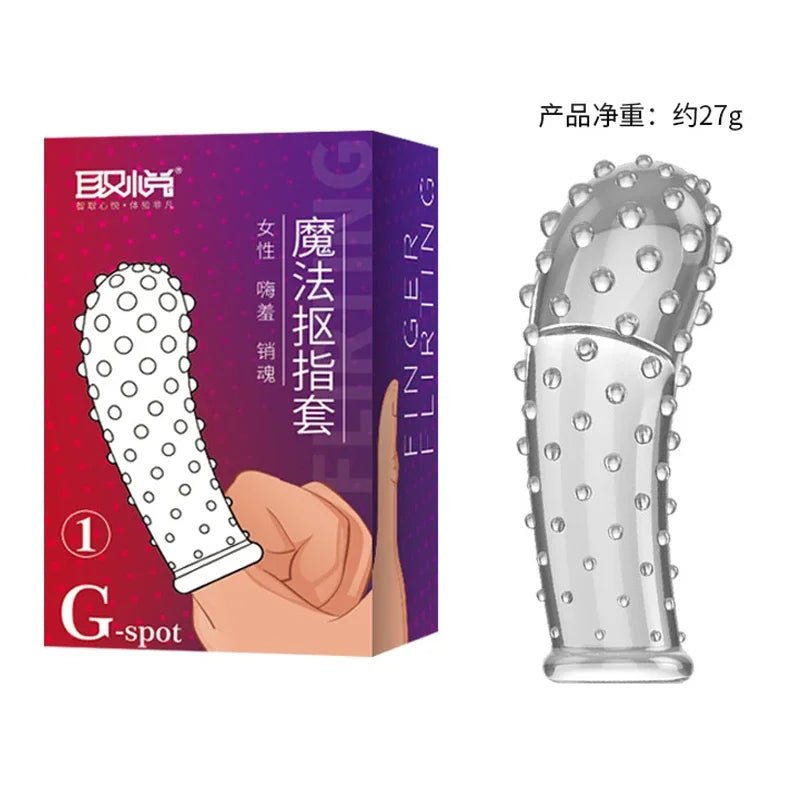 Finger Sleeve Vibrator Silicone Stimulator For Women Bliss