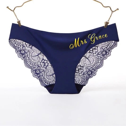 Custom Printing Lace Thong Personality Seamless Panties