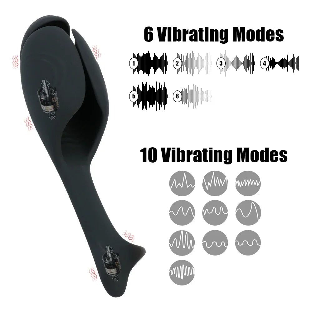 2 Motor Vibrators Testis Massager Toy for Ultimate Enjoyment