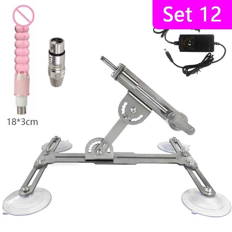 Mini teleskopisk sexmaskine med dildo 39 mm slaglængde
