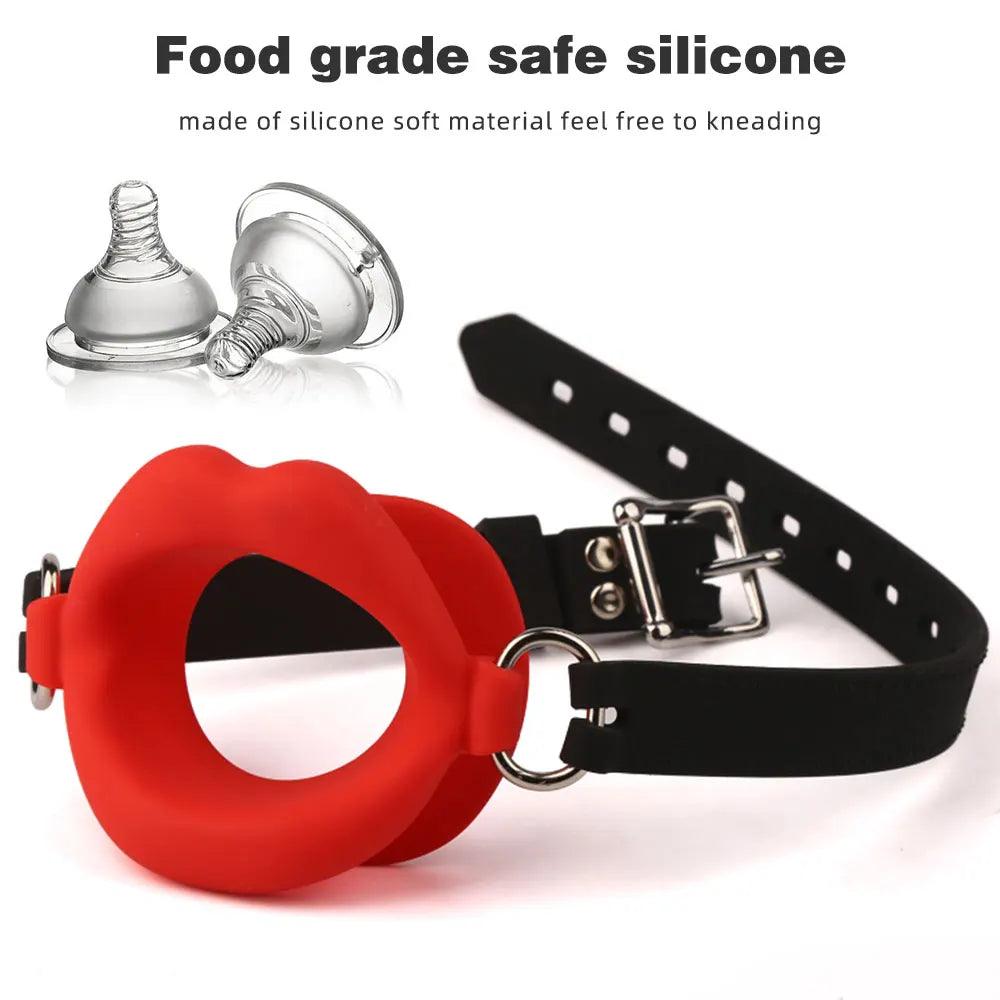 Silicone Oral Fixation Silicone O Ring Mouth Plug for Pleasure