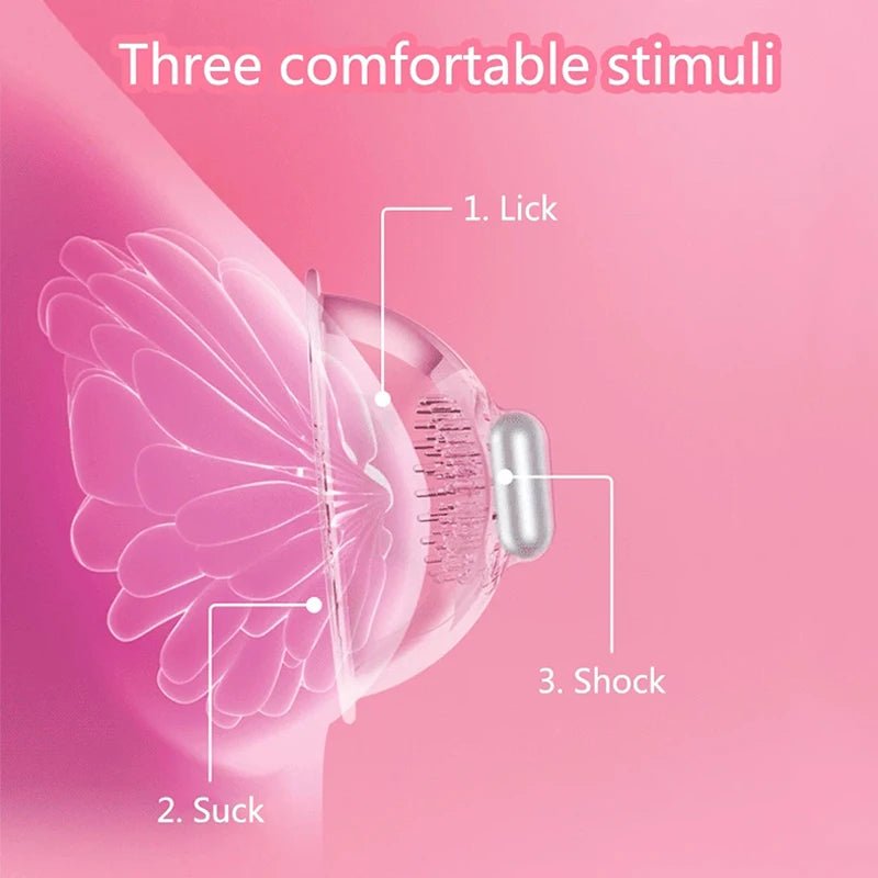 Breast Massager Nipple Sucking Vacuum Vibrator for Women