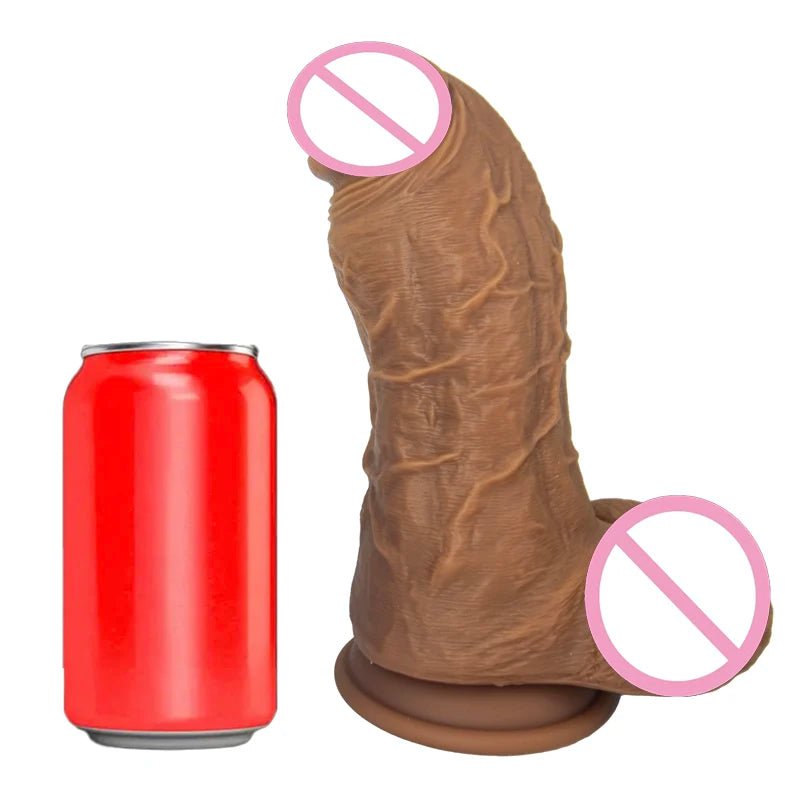 Realistic Veins Big Toy Liquid Silicone Suction Cup