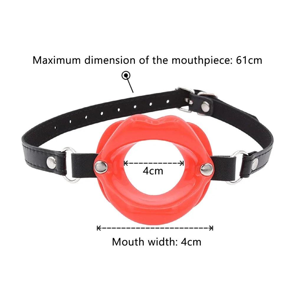 Adult Games Silicone Lips O Ring Open Mouth Gag Accessory