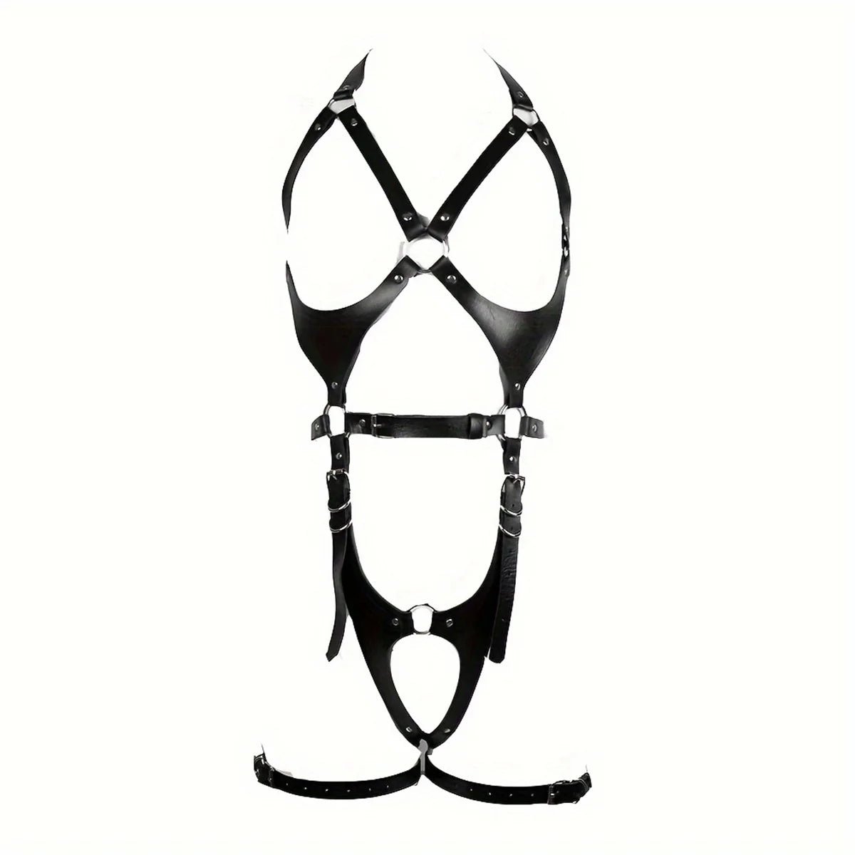 Sexy Harness Set Bondage Leather Lingerie 18 Female Clothing