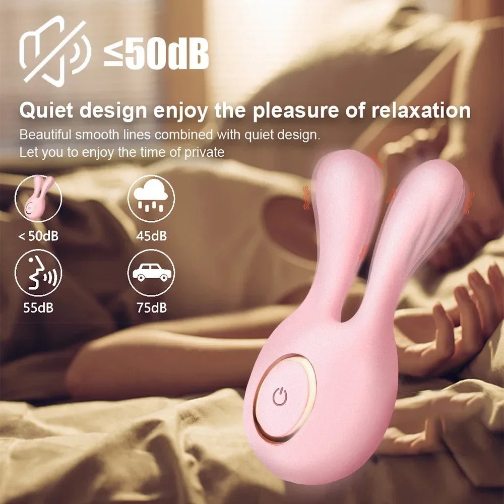 10cm Rabbit Ear Vibrator Nipple Clamps For Ultimate Bliss