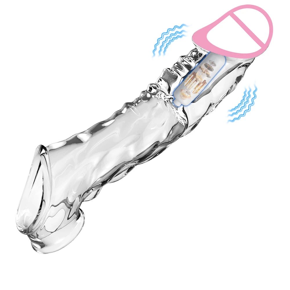 Reusable Sleeve with Vibrator Ring for Partners Experience