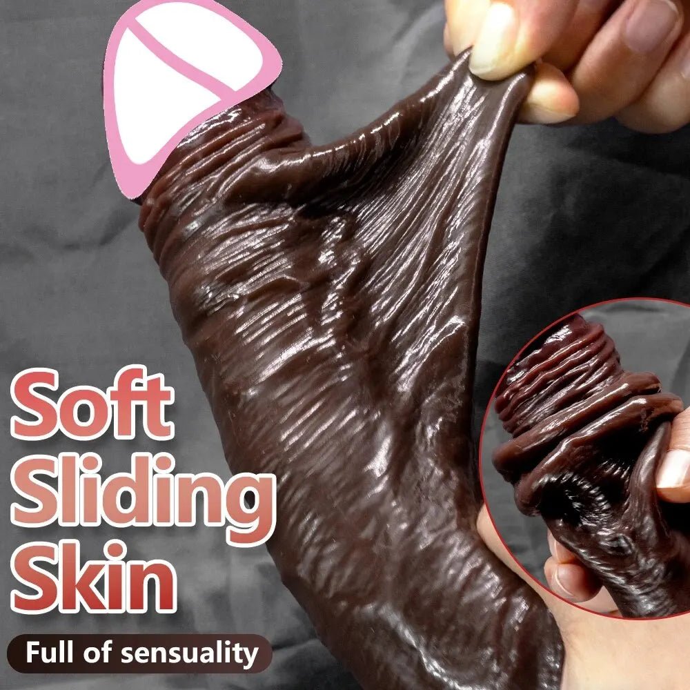Realistic Dildos for Women Big Skin Sliding Joy Delight