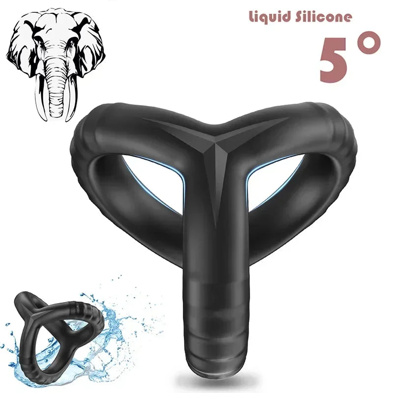 Elephant Liquid Silicon Delay Ejaculation Ring for Men