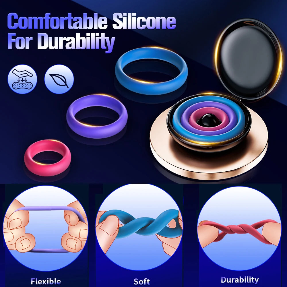 3Pcs Ring For Men Upgraded Ejaculation Trainer Device