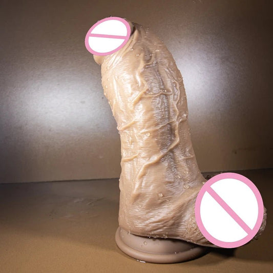 Realistic Veins Big Toy Liquid Silicone Suction Cup