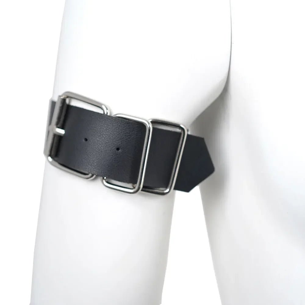 Harajuku Gothic Punk Bdsm Choker Collar Leather Harness